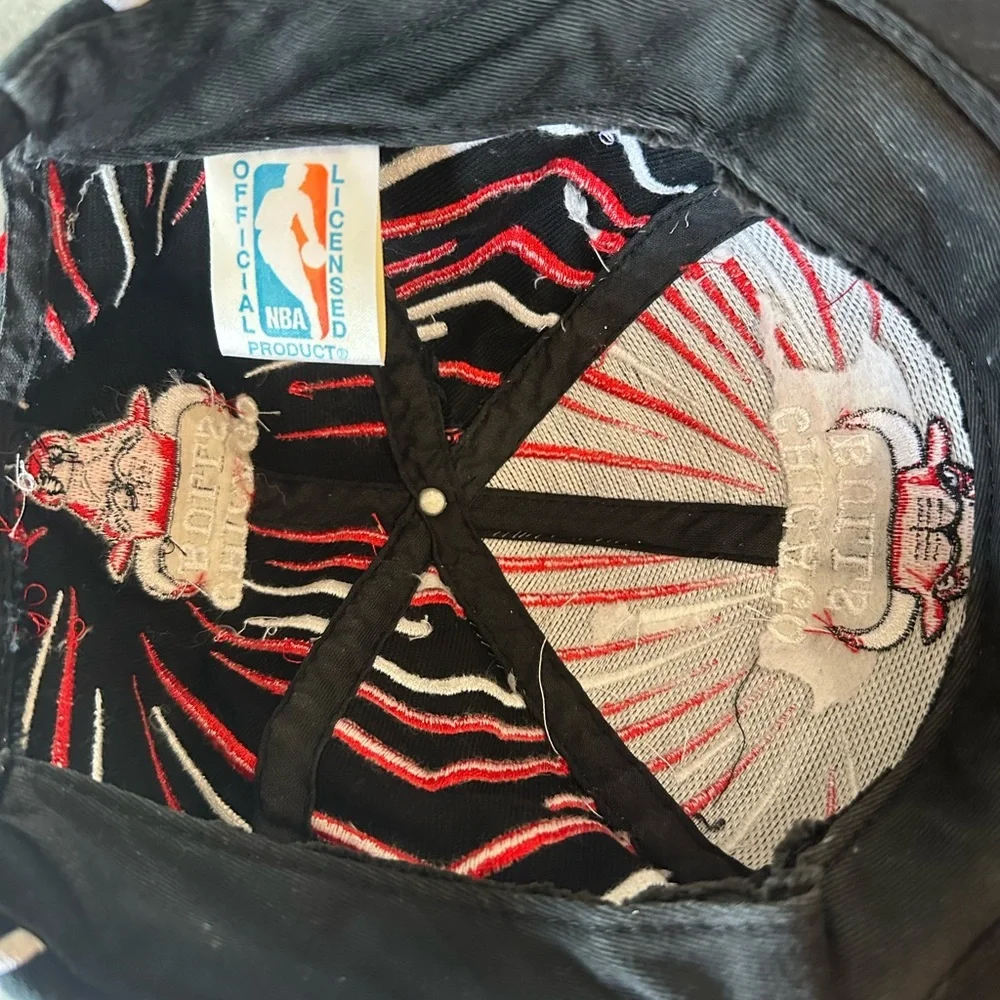 Vintage Chicago Bulls SnapBack Hat Cap Drew Pearson Fireworks NBA Jordan - Picture 6 of 7